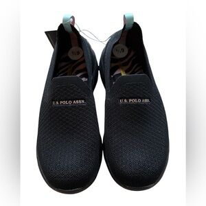U.S. Polo Assn. New Black Comfort Loafer Size 6.5 Shoes
